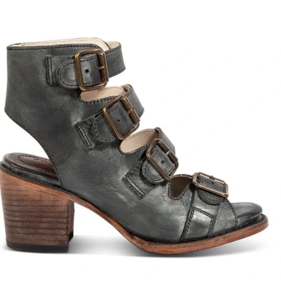 FREEBIRD Stylish Black Leather Women's Sandals - Picture 2 of 7